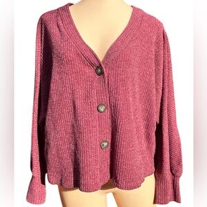 Lush button up cardigan size large
